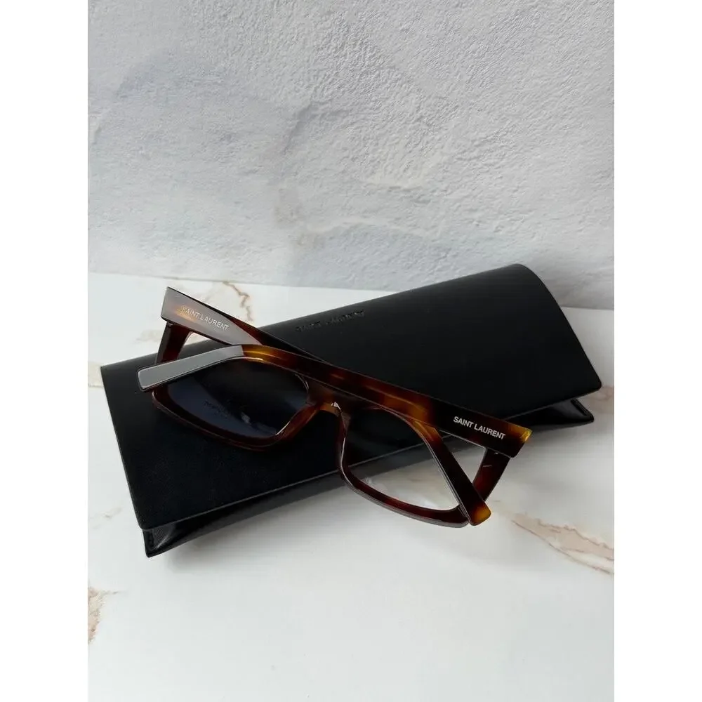 NEW Saint Laurent SL554 Cat Eye Optical Frames in Havana